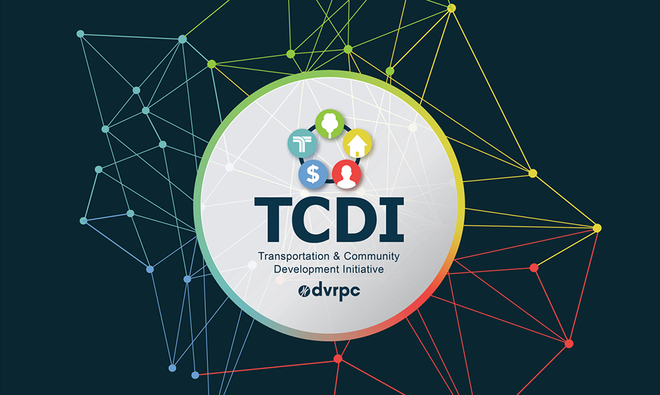 The logo for DVRPC's Transportation and Community Development Initiative