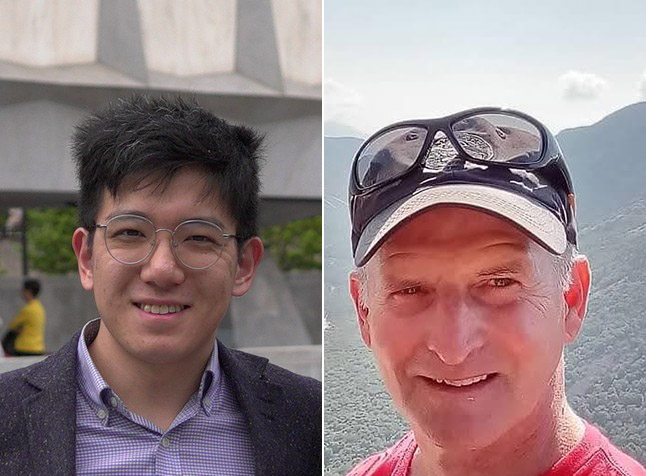 Two side-by-side headshots: on the left is Benjamin She and on the right is Bill Matulewicz