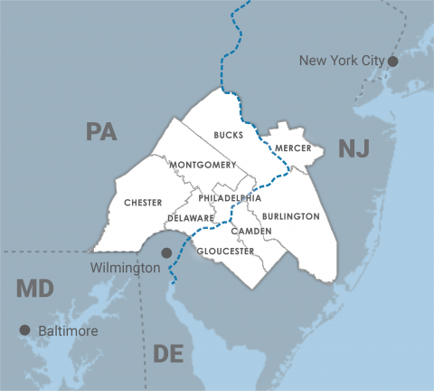 map of region